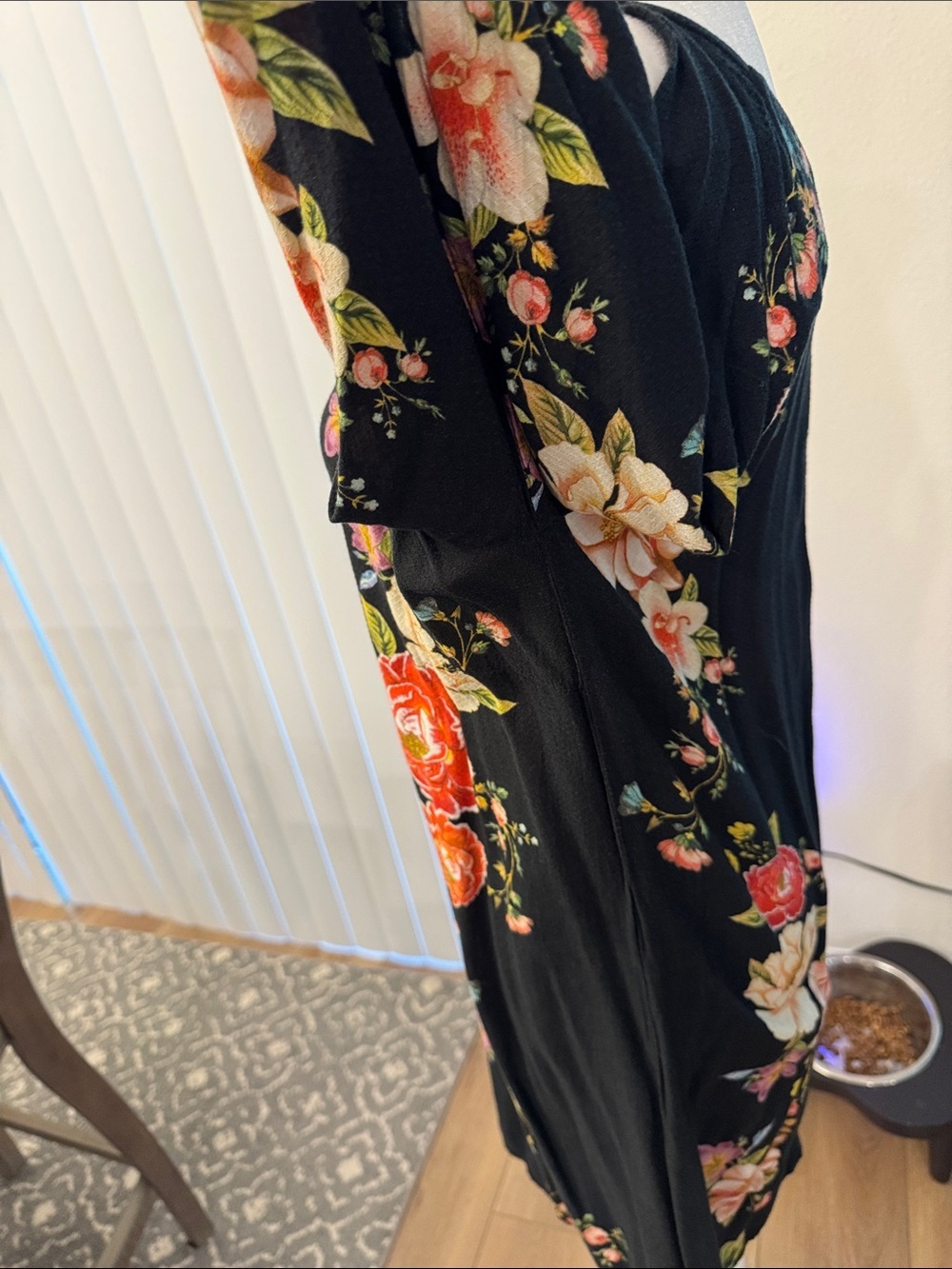 Farm Rio Floral mini dress with long sleeves - Picture 9 of 14